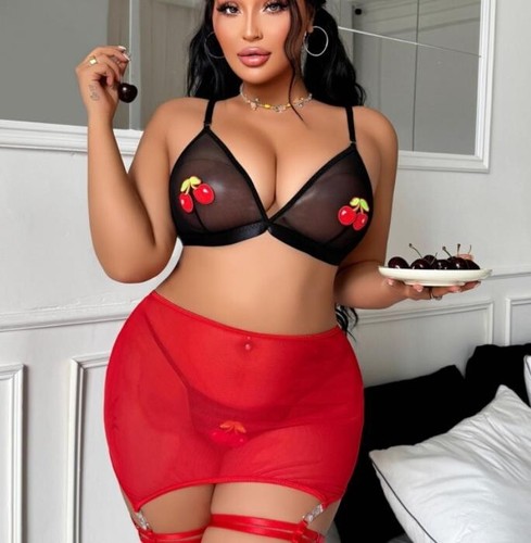 2025 Nuovo Fantasia Sexy Fat Lady Pigiama Maglia Lingerie Vedere Attraverso Hot Night Party - Foto 7 di 9