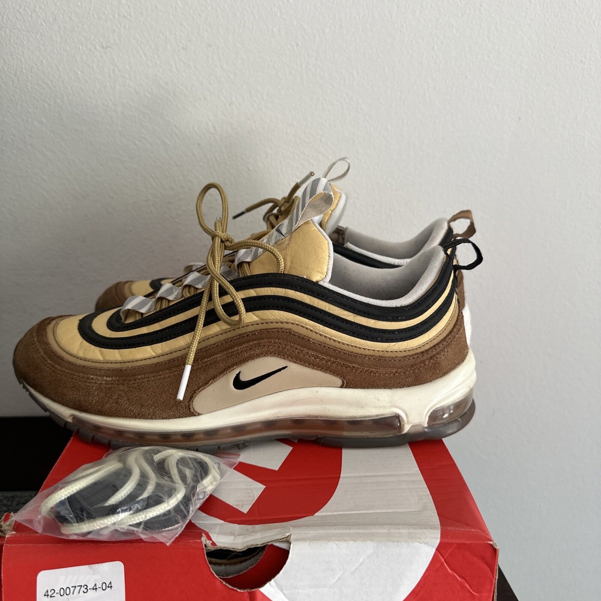 Nike Air Max 97 Shipping Box Ale Brown 921826 201 Size 11.5 | eBay