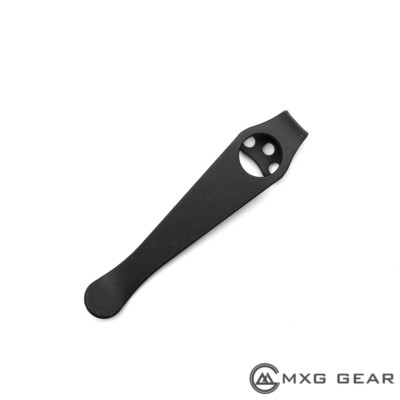 (Black) Titanium Deep Carry Pocket Clip Made for Benchmade 710 Osborne Barrage 