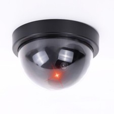 1 PC Dummy Dome Fake Security Camera CCTV Waterproof Flashing Red LED US Seller