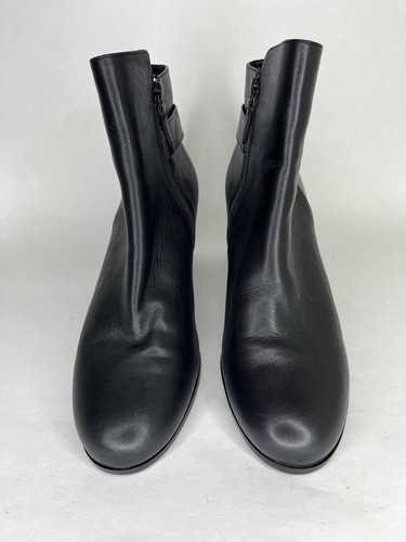 Cole Haan Grand On Ankle Boots Women Size 10B Black Leather Block Heel - Picture 3 of 17