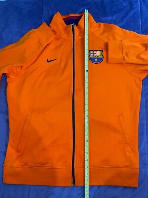 FC BARCELONA FOOTBALL ORANGE JACKET ORIGINAL NIKE 478155-815 SIZE