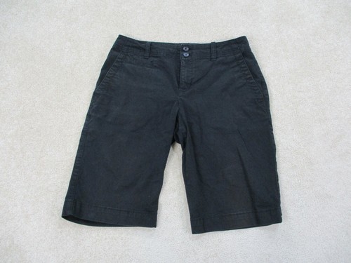 Eddie Bauer Shorts Womens 6 Black Chino 