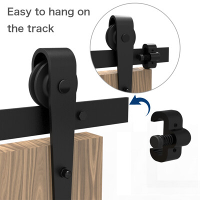 CCJH 1Pair New Adjustable Black Barn Door Stoppers - Spring Door Stops