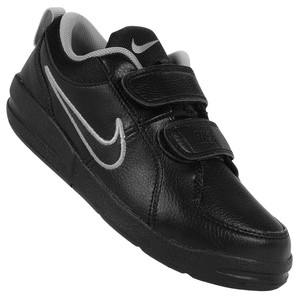 Nike PICO 4 PSV 454500 001 Boys' Trainers Girls' Kids' Sport Shoes Black  Leather | eBay