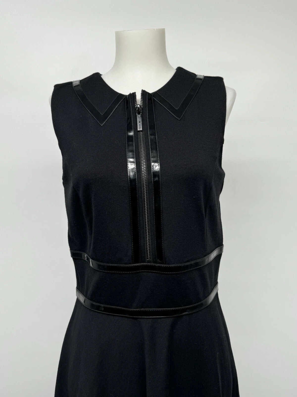 Mini Abito Michael Kors Taglia 4 Nero Senza Maniche Data Notte Stravagante Designer