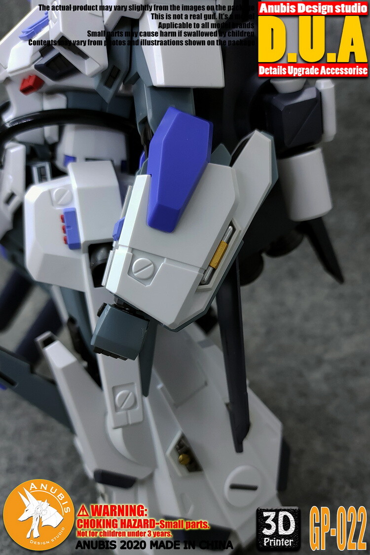for MG 1/100 FAZZ Full Armor ZZ ver ka Model Anubis Details