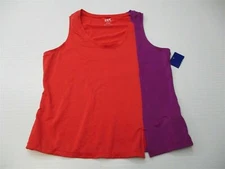 new JOY LAB Womens Size XS Power Support Active Pink/Purple Color Block Tank Top