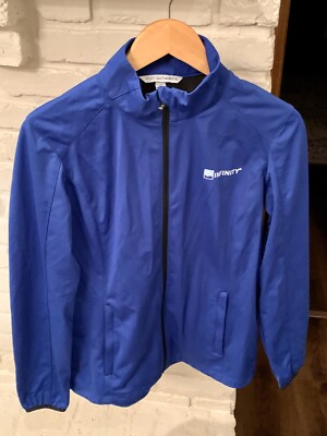 Port Authority Sport Full Zip Women s Windbreaker Blue Size Medium Infinity