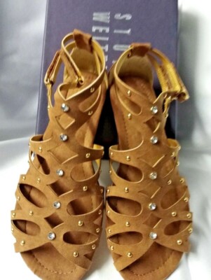 Stuart Weitzman, Sandalen, Kinderschuhe, Braun, Gr. 32,5