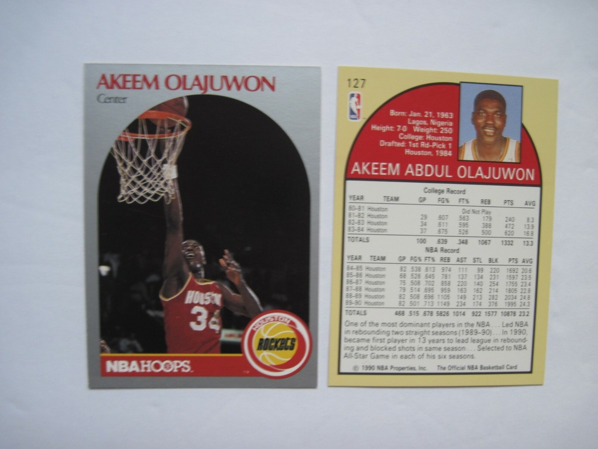 HAKEEM OLAJUWON Basketball Card #127 Name Spelled 
