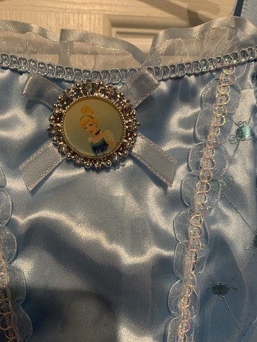 Disney Cinderella Costume Blue Gown Princess Child Size XS 4 Circle Cameo - Picture 2 of 24