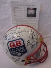 NFL QB Legends Autographed Full Size Replica Helmet w/23+ Sigs - Full JSA LOA