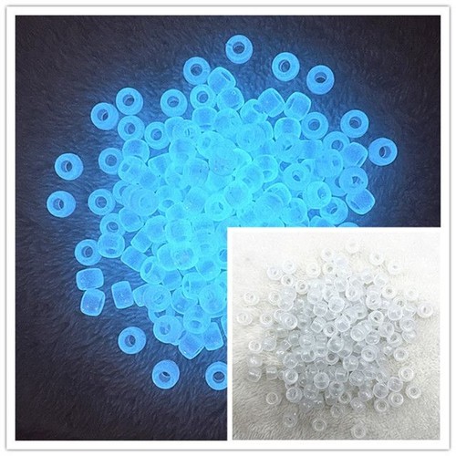 Glow In The Dark Beads- 8x6mm Round Luminous Bead DIY Craft Jewelry Making 50Pcs - Picture 7 of 22