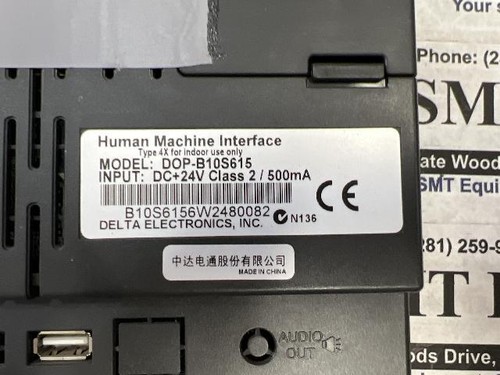 Delta Human Machine Interface - DOP-B10S615 w/Warranty - Picture 3 of 3