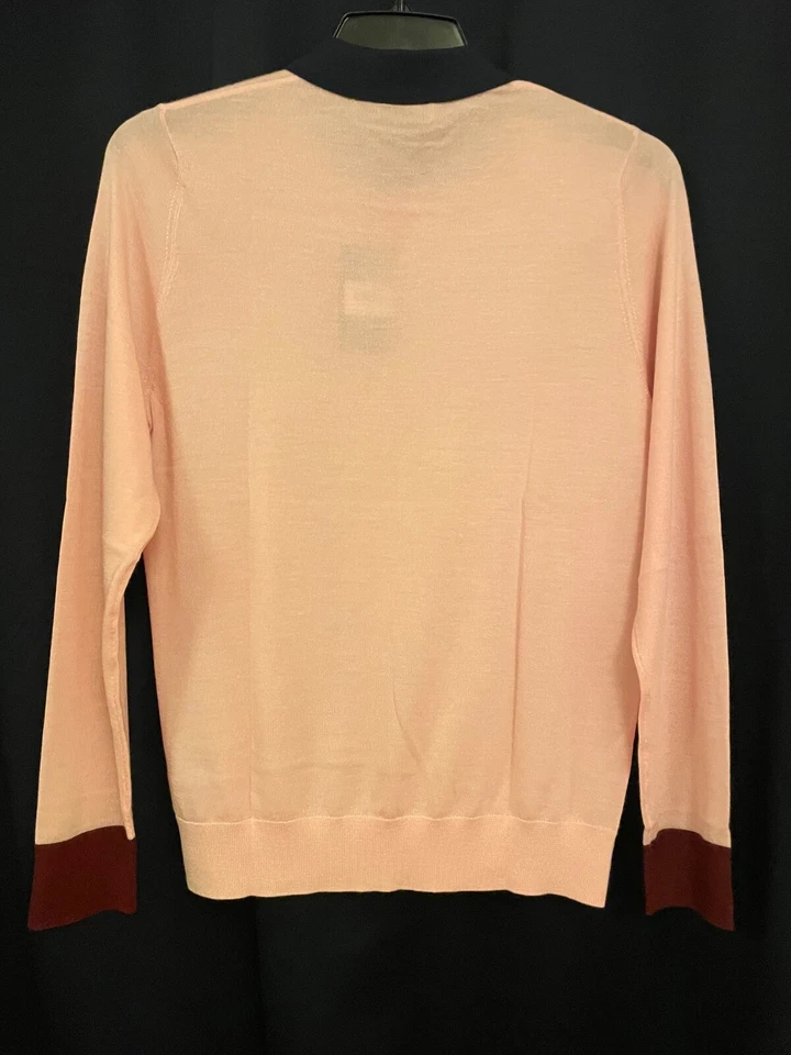 Suéter polo de golf G/Fore para mujer en capas XL rubor cachemir lana merino Foto 3 de 4