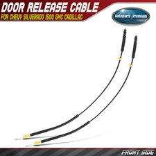 2x Front Left & Right Door Latch Release Cable for Chevrolet GMC Cadillac 28.93"