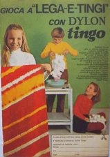 Advertising Werbung Italian Clipping 1972 DYLON TINGO .