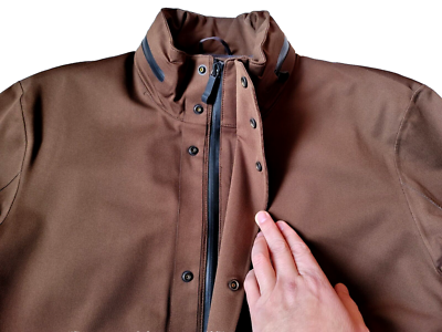 Geox Respira Amphibiox Jacket Waterproof Windproof BROWN, size 40