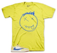 Sneaker Tees To Match Jordan 1 Canary Yellow Travis Scott - Smiley T-shirt