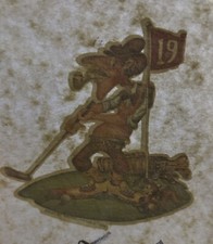 Vintage Original 1970  s Golfer Golf Mini Iron On Transfer