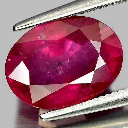 Purplish Pink Ruby 4.14 Ct. Oval Shape 11 x 8 x 5.2 Mm. Natural Gem Mozambique - Image 4 of 4