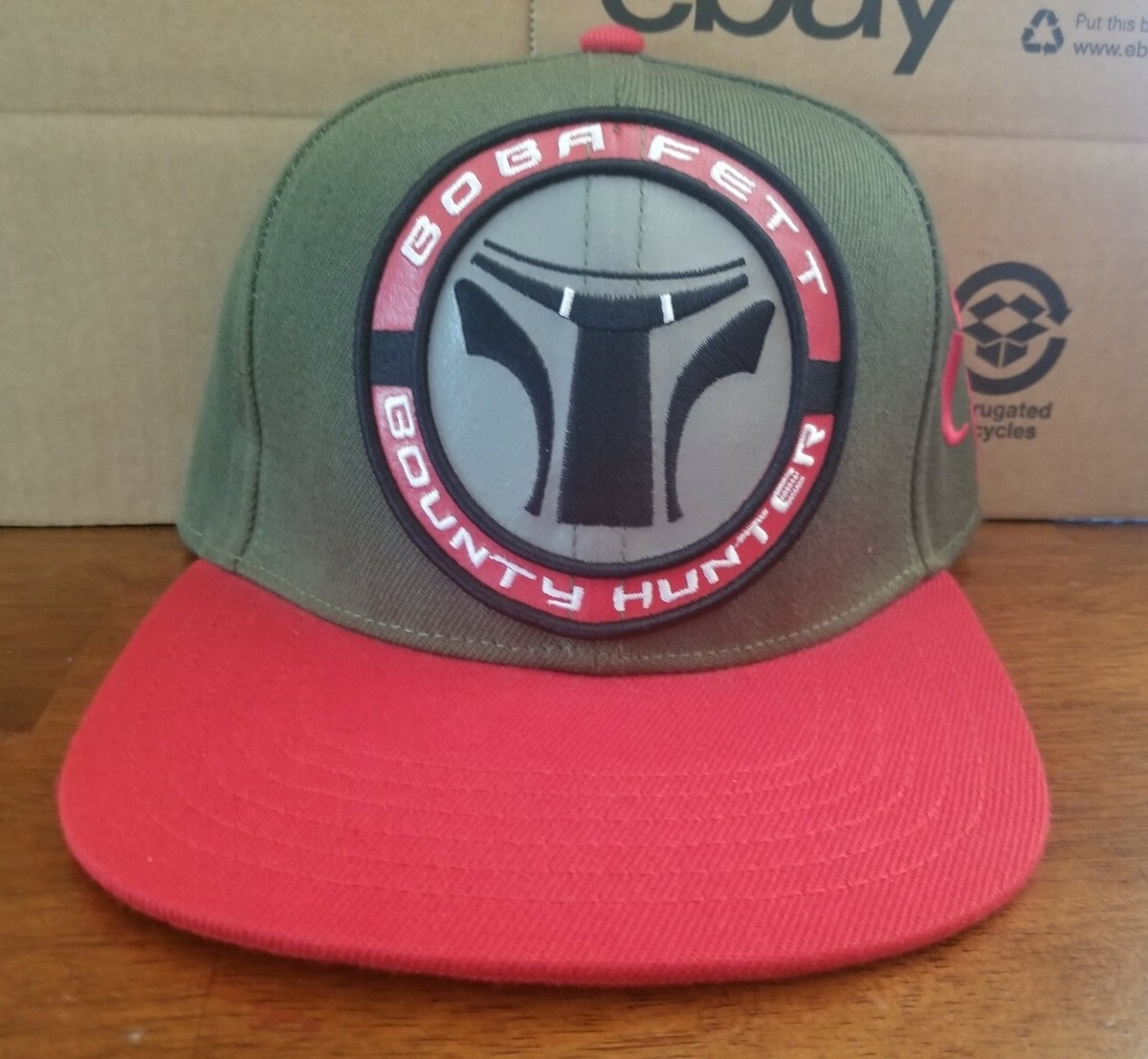 Boba Fett Bounty Hunter Lucasfilm Star Wars Hat Snapback Flat Brim 