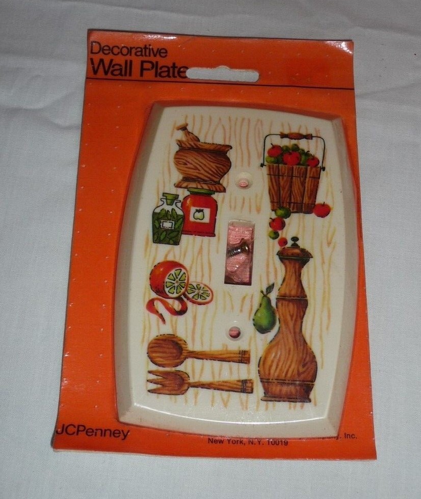 JC Penney Decorative COUNTRY KITCHEN switchplate cover 1972 NOS eBay