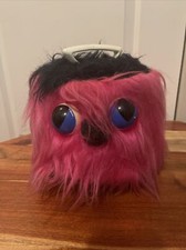 1960s Disk Go Case Pink Fuzzy Monster 45rpm Record Holder