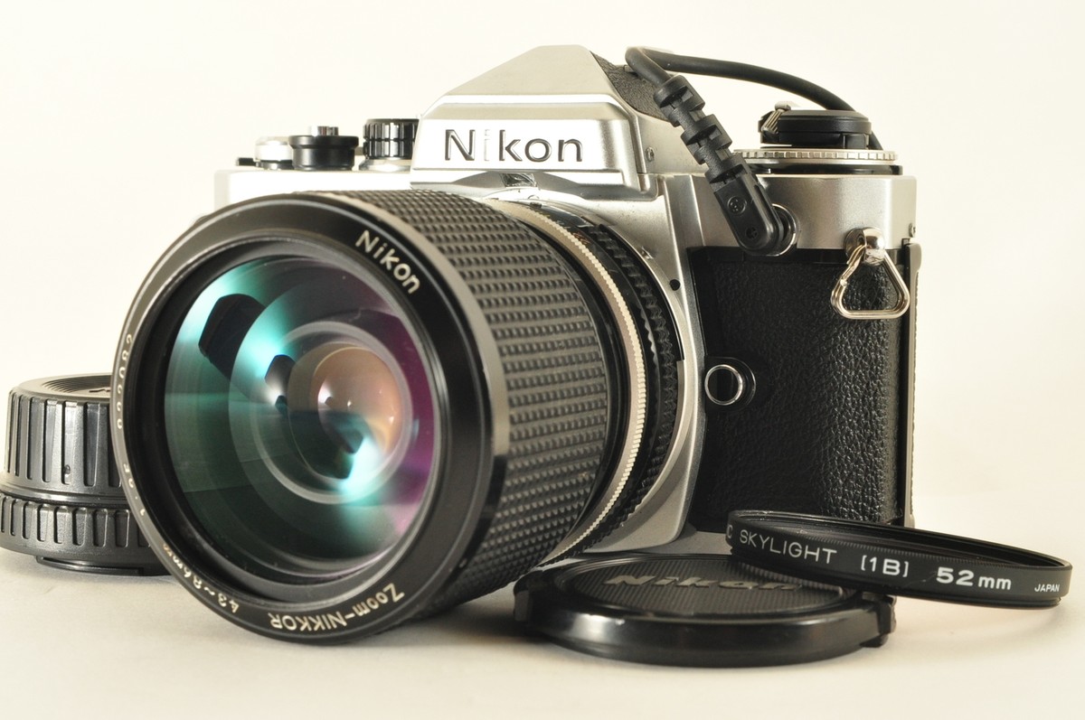 N.MINT Nikon FE Silver Body SLR 35mm film camera W/Ai 43