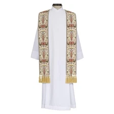 Coronation Collection Vestment Overlay Stole for Church Dress Attire 110 In