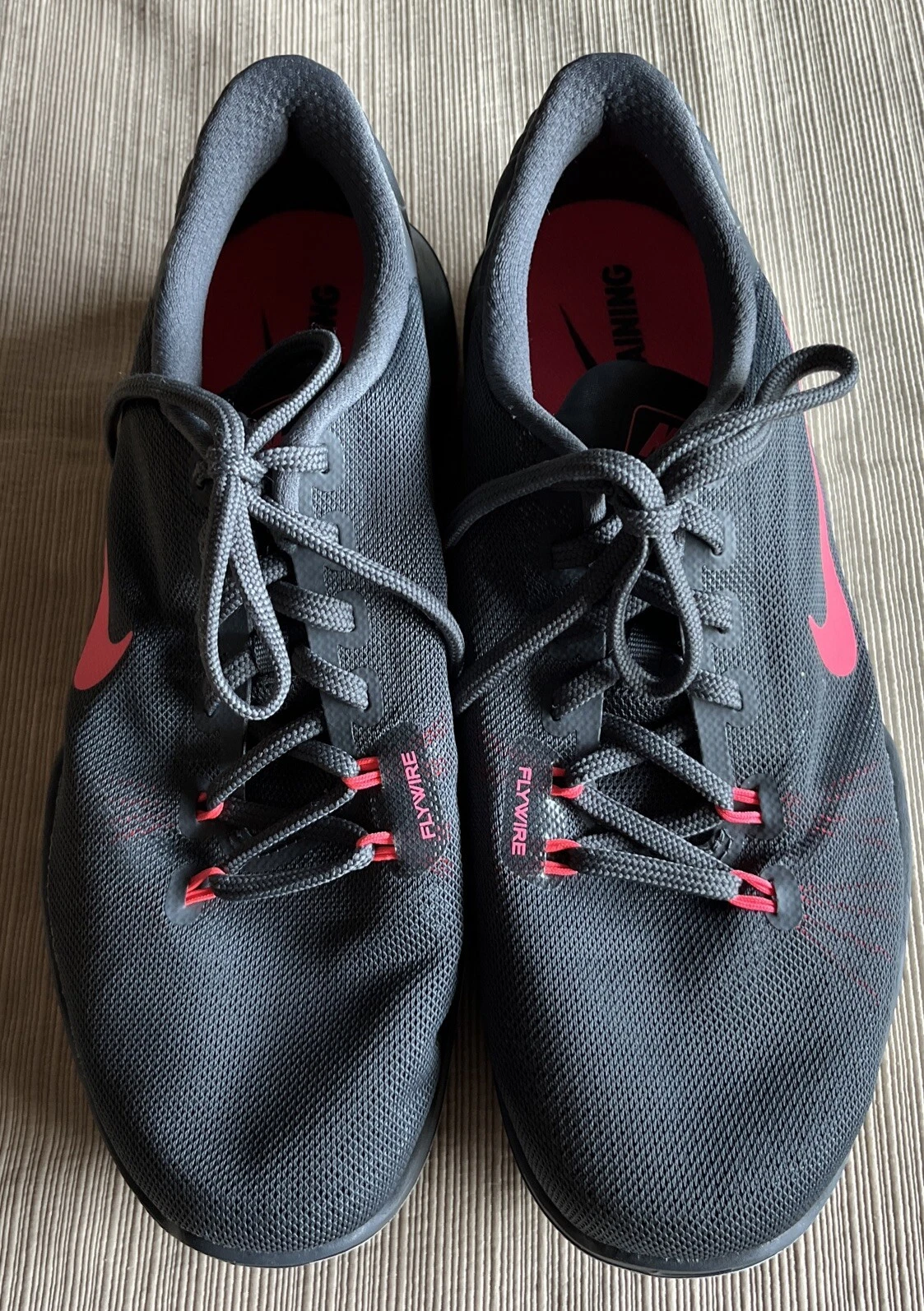 Chaussures d'entraînement Nike Flex Supreme TR 5 gris rose 885916 003 à lacets 9,5 W
