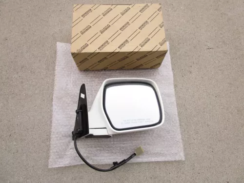 93 - 97 TOYOTA LAND CRUISER FZJ80 PASSENGER RIGHT SIDE DOOR MIRROR OEM NEW WHITE
