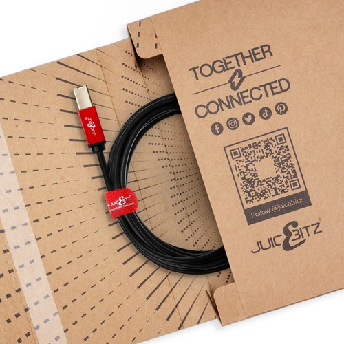JuicEBitz® USB lub USB-C Ekranowany przewód kontrolera deck DJ | Traktor Pioneer - Zdjęcie 30 z 40