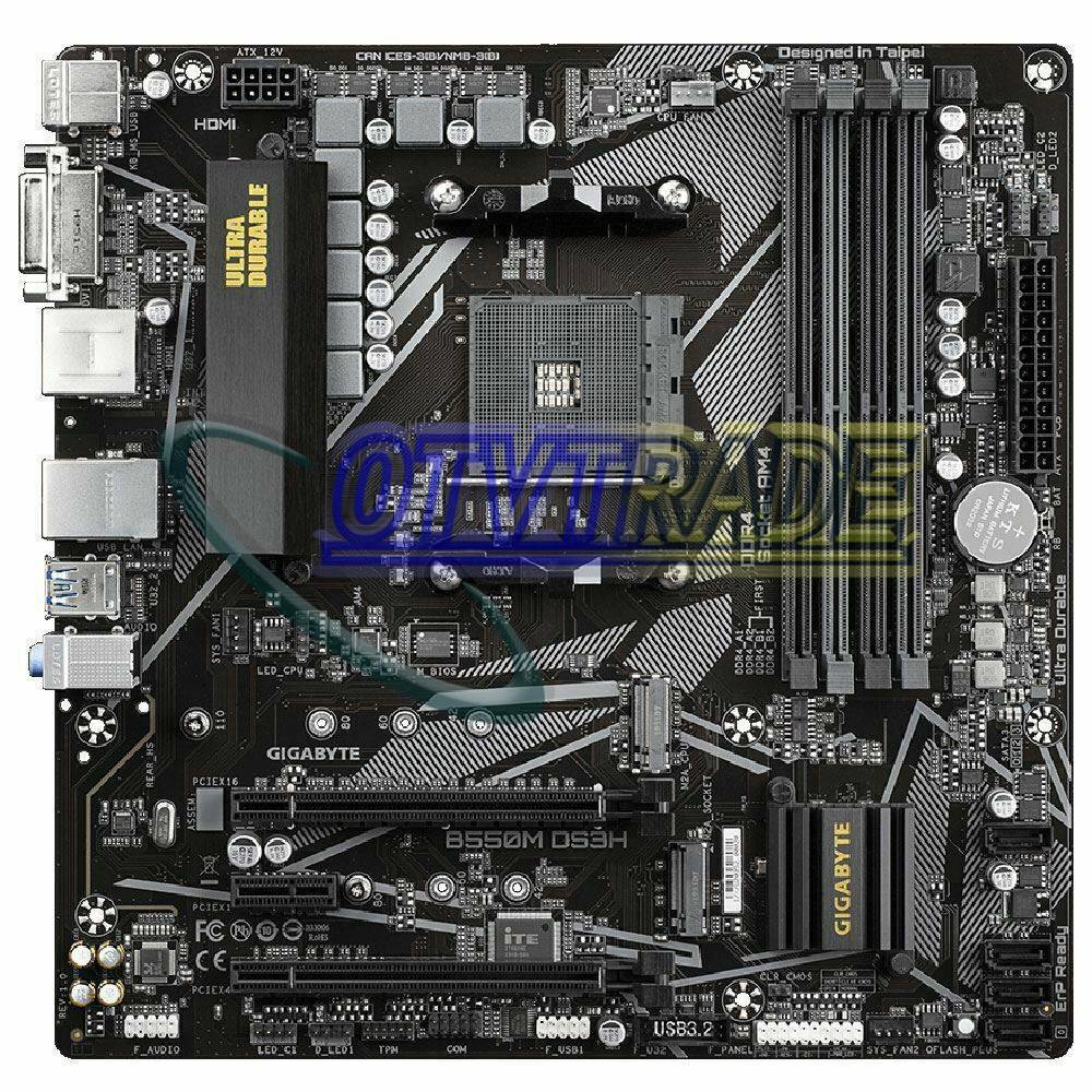 GIGABYTE　B550M DS3H　AM4 GIGABYTE B550M DS3H (AM4 AMD/B550/Micro ATX/Dual M.2/SATA
