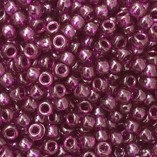 Pony Beads Amethyst Purple Transparent Large Hole Beads Made in USA