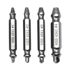 Damaged Screw Extractor Get It Out Drill Bits 4PCS Tool Set Broken Bolt Remover