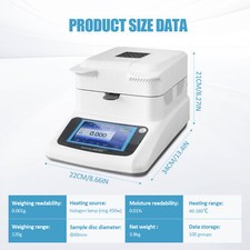 New 120g 1mg Moisture Content Testing Equipment Tester Drying Machine Meter Food