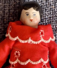 Antique German 5  C1890 China Head Doll Diminutive Perfect For Dollhouse
