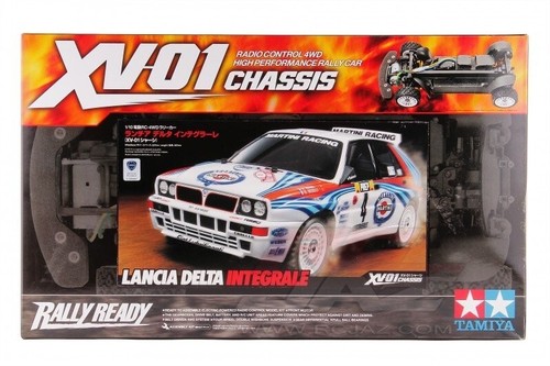 Tamiya RC models, Lanchia Delta Integrale XV-01 4WD High Performance, Rally Car - Picture 4 of 5