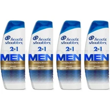 Head and Shoulders Men's Dandruff Shampoo Sandalwood 12.5oz Lot of 4
