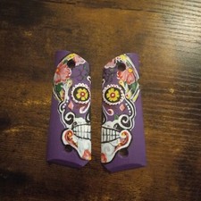 1911 compact grips ,sugar skull hand painted