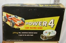 POWER 4 CAR RACING GAME 1964 A ZIPEES PRODUCT BOXED WORKS SHARP
