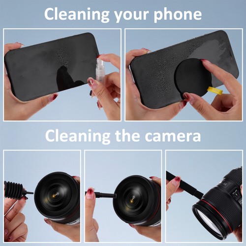 Cleaning Kit Electronic Device Brush Keyboard and Headphone Cleaner - Photo 7/11