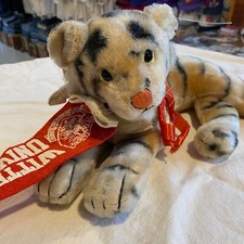 1960s Steiff Wittenberg University Ezry the Tiger Stuffed Animal Vintage Ohio