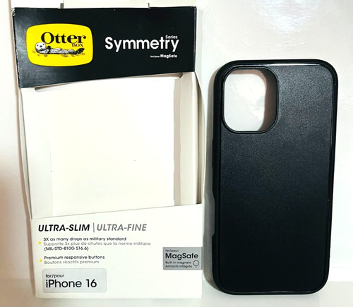 Otterbox Symmetry iPhone 16 Black Mag Safe Case