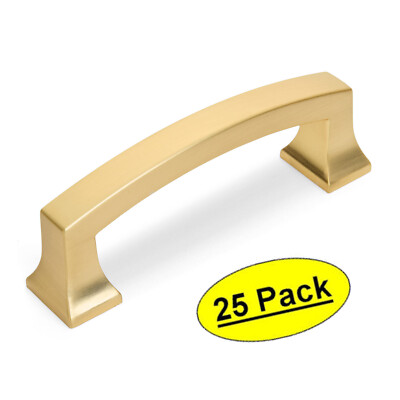 *25 Pack* Cosmas Cabinet Hardware Brushed Gold Contemporary Handle Pull #755-3BG