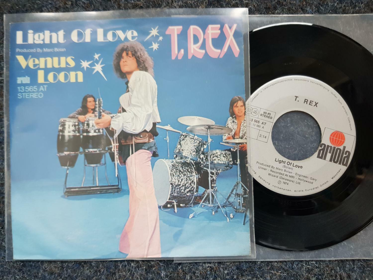 7"" Single Vinyl T. Rex - Light of love GERMANY