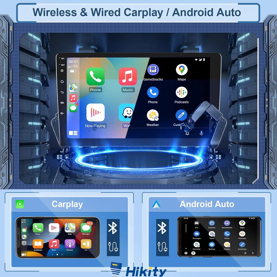 CarPlay 4+64G Android 15 Autoradio Für Mitsubishi Outlander 2 GPS Nav RDS FM KAM - Bild 4 von 4