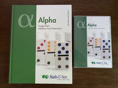 SET Math-U-See Alpha Instruction Manual & DVD Single-Digit Add & Subtraction